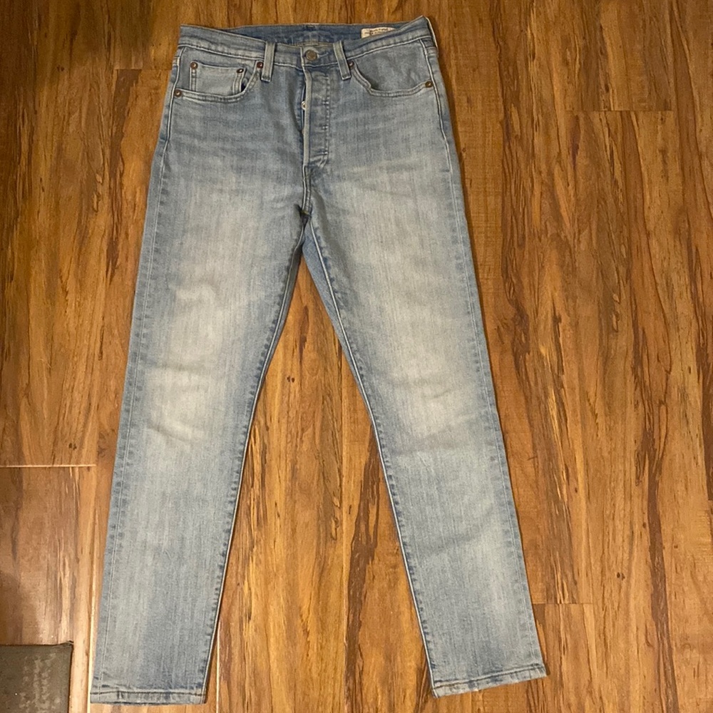 Levi 501 S light wash jeans